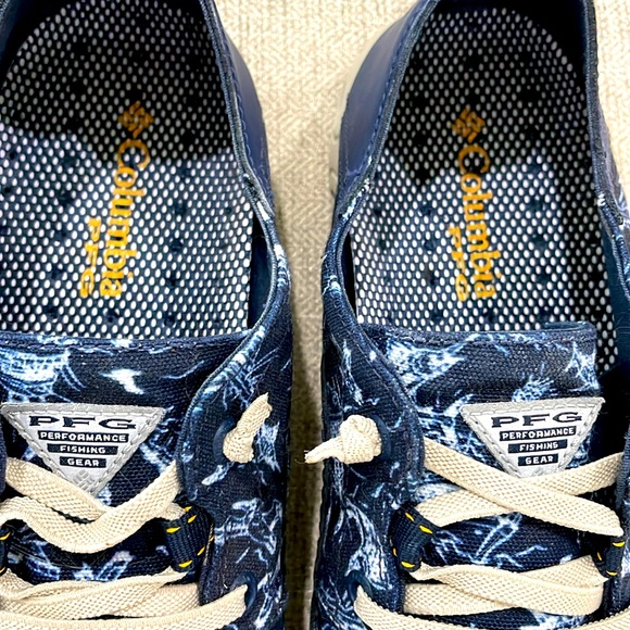 Columbia PFG Bahama Vent Laced Relax Boat Shoe, Navy - Picture 3 of 9